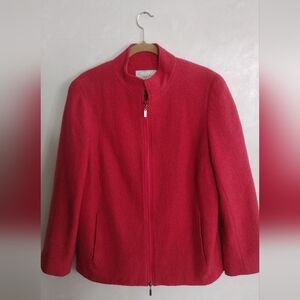 Women's Red Wool-blend Jacket